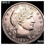 1893-S Barber Half Dollar CHOICE BU