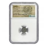 Judaea Alex Jannaeus 103-76 BC Bronze Prutah NGC