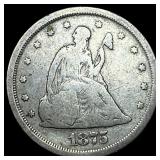 1875-S Silver Twenty Cents LIGHTLY CIRCULATED