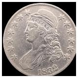 1832 Capped Bust Half Dollar NEARLY  UNCIRCULATED