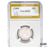 1909 Barber Quarter PGA MS65