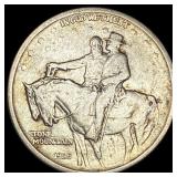 1925 Stone Mountain Silver Half Dollar ABOUT UNCIR