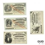 [4]1892-1876 Unc. Frac. Currency Set WI K.S. Co