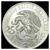 Mexico Silver 25 Pesos 1968 UNCIRCULATED