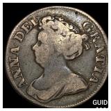1711 Great Britain Queen Anne Silver Shilling CLOS