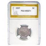 1937 Buffalo Nickel PGA MS67+