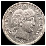 1903-O Silver Barber Dime CLOSELY  UNCIRCULATED