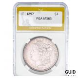 1897 Morgan Silver Dollar PGA MS63
