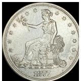 1877-S Silver Trade Dollar NEARLY UNCIRCULATED