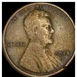 1914-D Lincoln Wheat Cent LIGHTLY CIRCULATED
