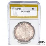 1879-S Morgan Silver Dollar PGA MS66