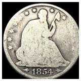 1854-O Silver Seated Liberty Half Dollar HIGH GRAD