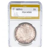 1879-S Morgan Silver Dollar PGA MS66