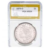 1879-O Morgan Silver Dollar PGA MS64