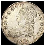 1824 Capped Bust Half Dollar CLOSELY UNCIRCULATED