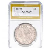 1879-S Morgan Silver Dollar PGA MS64+