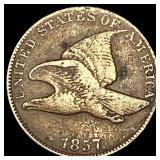 1857 Copper-Nickel Flying Eagle Cent HIGH GRADE