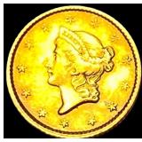 1853 Gold $1 Type 1 CLOSELY UNCIRCULATED