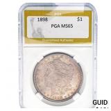 1898 Morgan Silver Dollar PGA MS65