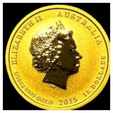 2015 Gold 1/10 oz Australia $15 Battle of Coral Se