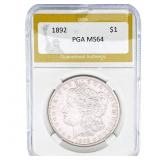 1892 Morgan Silver Dollar PGA MS64