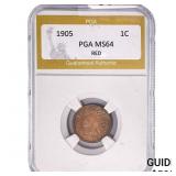 1905 Indian Head Cent PGA MS64 RED