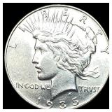 1935 Silver Peace Dollar CLOSELY UNCIRCULATED
