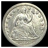 1850 Seated Liberty Half Dime LIGHTLY CIRCULATED