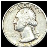 1932-S Silver Washington Quarter CLOSELY UNCIRCULA