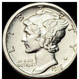 1916-S Silver Mercury Dime UNCIRCULATED