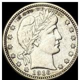 1916 Barber Silver Quarter CLOSELY UNCIRCULATED