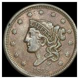 1838 Braided Hair Large Cent CLOSELY  UNCIRCULATE