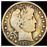 1915 Barber Half Dollar NICELY CIRCULATED