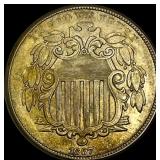 1867 Shield Nickel CLOSELY UNCIRCULATED