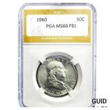 1960 Franklin Half Dollar PGA MS66 FBL