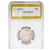 1932-S Washington Silver Quarter PGA MS63