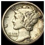 1928-S Silver Mercury Dime NEARLY UNCIRCULATED