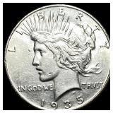 1935 Silver Peace Dollar CLOSELY UNCIRCULATED
