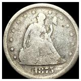 1875-S Silver Twenty Cents NICELY CIRCULATED