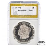 1879-S Morgan Silver Dollar PGA MS67 DMPL