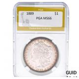 1889 Morgan Silver Dollar PGA MS66
