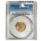 1909 VDB Wheat Cent PCGS MS64 RD