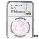 2021 Morgan Silver Dollar NGC MS70
