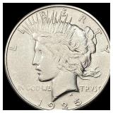 1925-S Silver Peace Dollar NEARLY UNCIRCULATED