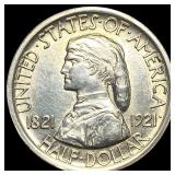 1921 Missouri Centennial Silver Half Dollar CLOSEL