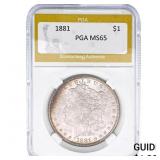 1881 Morgan Silver Dollar PGA MS65