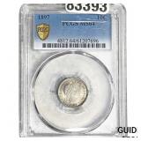 1897 Barber Dime PCGS MS64