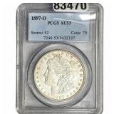 1897-O Morgan Silver Dollar PCGS AU53