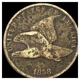 1858 Copper-Nickel Flying Eagle Cent HIGH GRADE