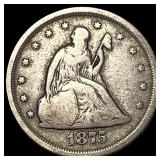 1875-S Silver Twenty Cents LIGHTLY CIRCULATED